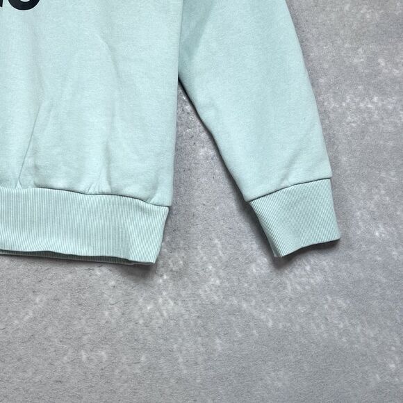 Adidas Sweatshirt Womens Size Large Blue Essentials Big Logo Crew Neck - Picture 5 of 12